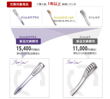 スリムセラプラス　スリムセラ　新品交換