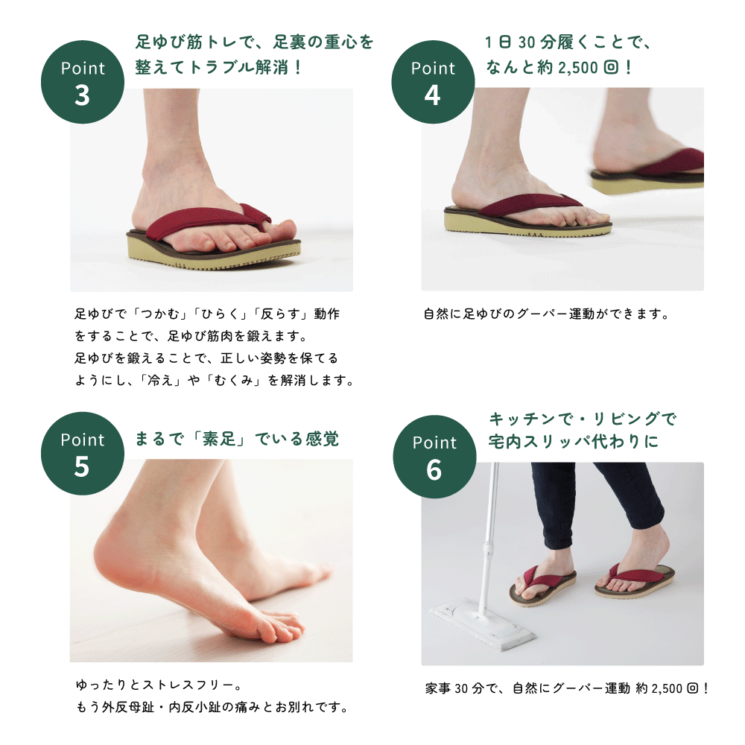 ③足ゆび運動ぞうり